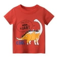 thumbnail image 3 of Toddler and Little Boys Summer Short Sleeve Crew neck T-Shirts Graphic Tops 1-9 Years - Dinosaur, 3 of 4