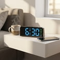 thumbnail image 2 of Unique Bargains Dual Alarm Clock with Snooze Function for Bedside 6.3"x 1.6" x 2.6", 2 of 7