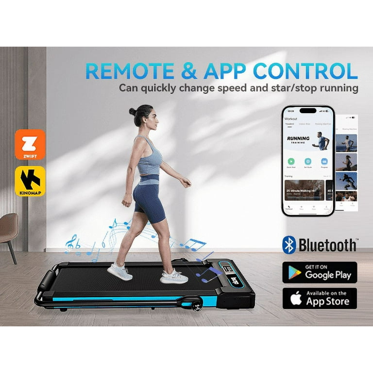 TOSSFD Compact 2.5HP Folding Workout Treadmill with Remote Control for Home Fitness Walmart