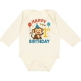 thumbnail image 3 of Inktastic Happy 1st Birthday Monkey Party Theme Boys or Girls Long Sleeve Baby Bodysuit, 3 of 5
