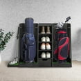 thumbnail image 5 of Garage Storage Golf Bag Organizer Home Gym Rack Clubs Golfing Equipment Accessories for Simulator Room Basement, Black, 5 of 9