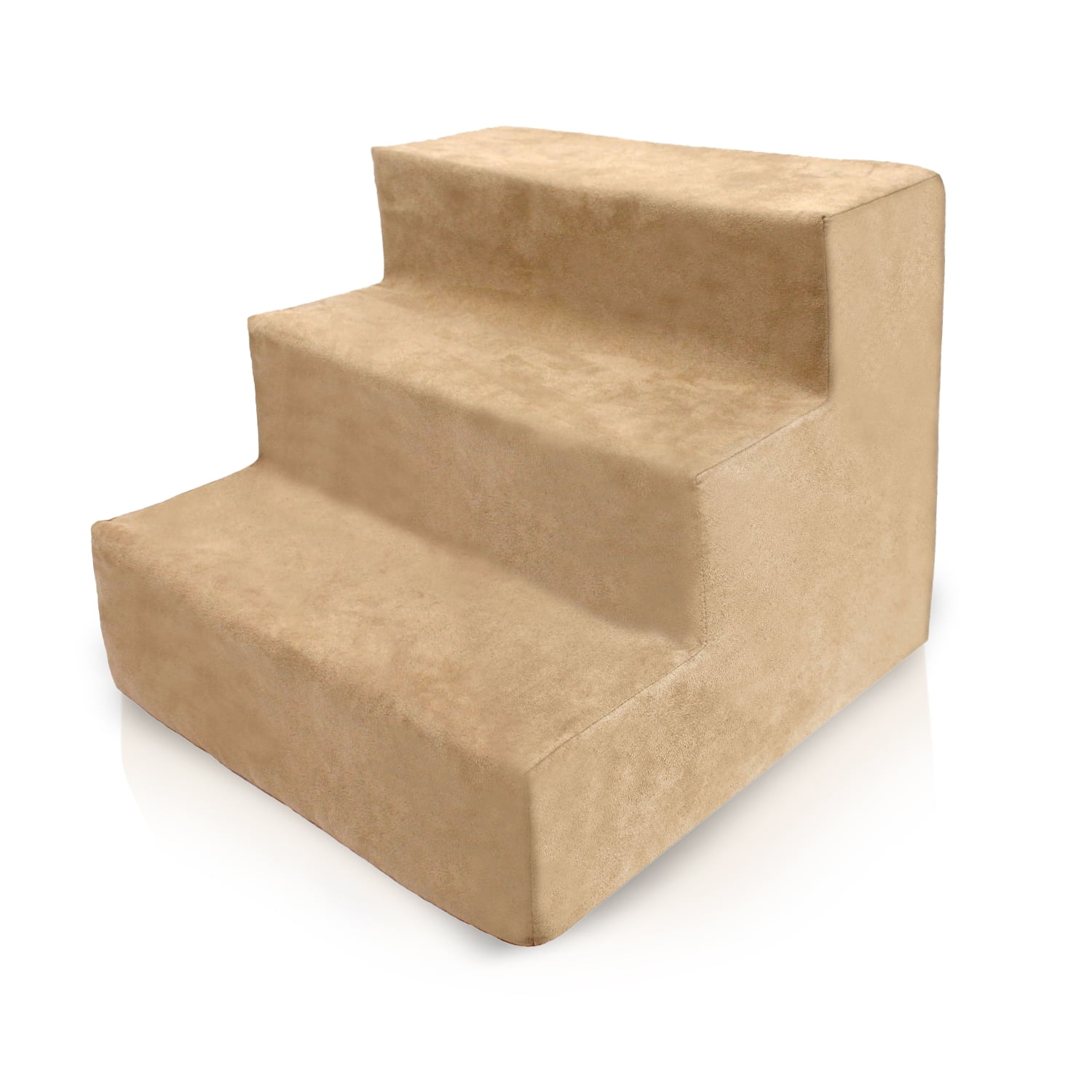 Precious Tails Deluxe High-Density Foam 3-Step Pet Stairs for Dogs and Cats - Durable, Lightweight, and Portable Staircase for Easy Mobility Assistance