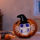 thumbnail image 4 of Adorno de Calavera de Resina para Halloween | Decoración de Calavera de Fantasma de Calabaza para Habitación Navideña con Luces Led | Linterna de Calabaza Esqueleto, 4 of 7