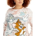 thumbnail image 3 of Love Tribe Womens Plus Size Tom and Jerry Graphic-Print Top,White/Rose Dust,2X, 3 of 3