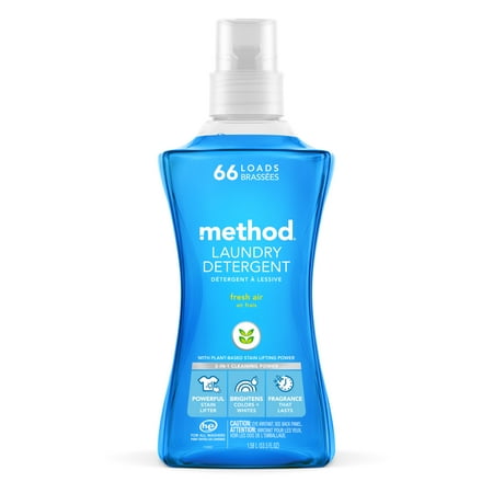Method Laundry Detergent, Fresh Air, 53.5 fl oz, 66 Loads