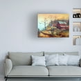 thumbnail image 2 of Trademark Fine Art Arie Reinhardt Taylor The Red Barn And The Hawk Canvas Wall Art - 18x24, 2 of 5