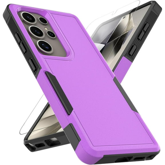 MYKOMI for Galaxy S25 Ultra Case: Dual Layer Protective Heavy Duty Cell Phone Cover Shockproof Rugged with Screen Protector - Military Protection Bumper Tough - Galaxy S25 Ultra 2025