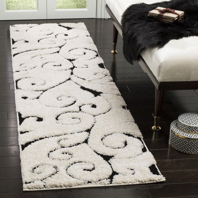 SAFAVIEH Florida Douglas Floral Vines Shag Area Rug