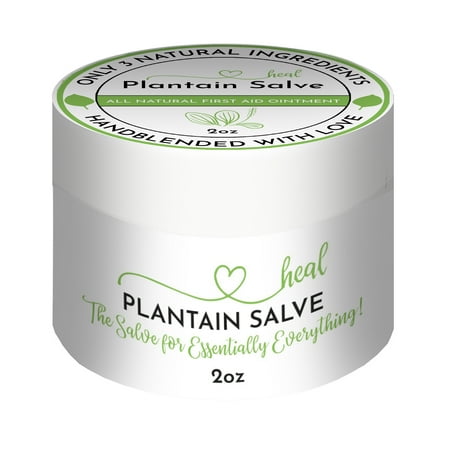 H.E.A.L.'s Plantain Salve for Scrapes, Cuts, Rashes and Bites- 2oz