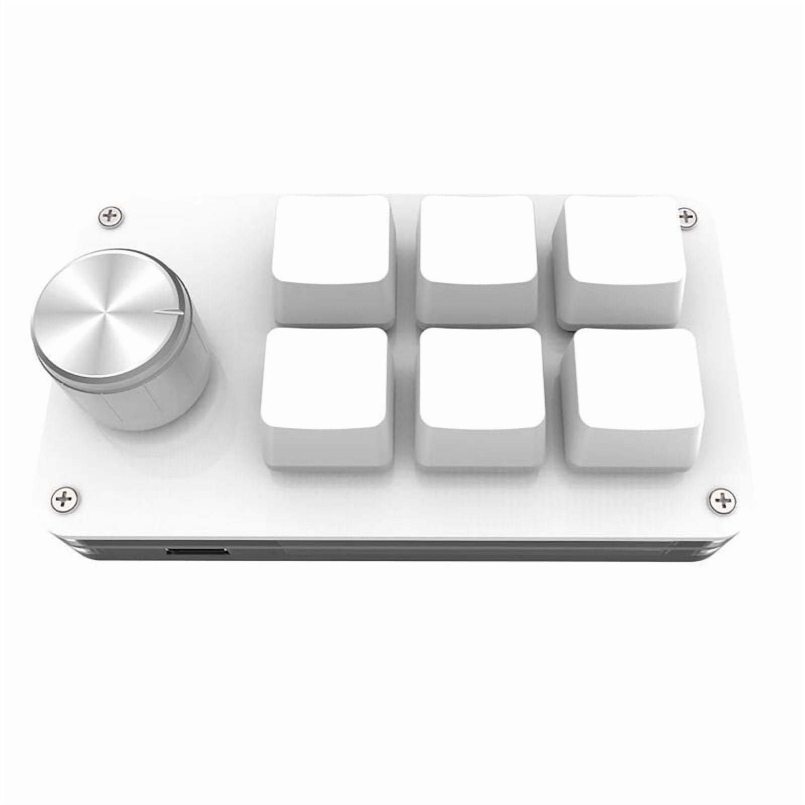 Custom 6 Keys Keyboard Volume Knob Programming Macro Gaming for Photoshop Mechanical Keypad Type-C