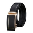 thumbnail image 2 of Eoperou Men Autumatic Belt Business Formal Belt Smooth Faux Leather Alloy Buckle Anti-break Great Durability Anti-slip Men Meeting Commute Suit Pants Belt, 2 of 8