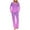Purple, variant on UAMVSH Womens Pajama Sets 2 Piece Lounge Sets Crew Neck Long Sleeve Top and Elastic Waist Pants with Pockets