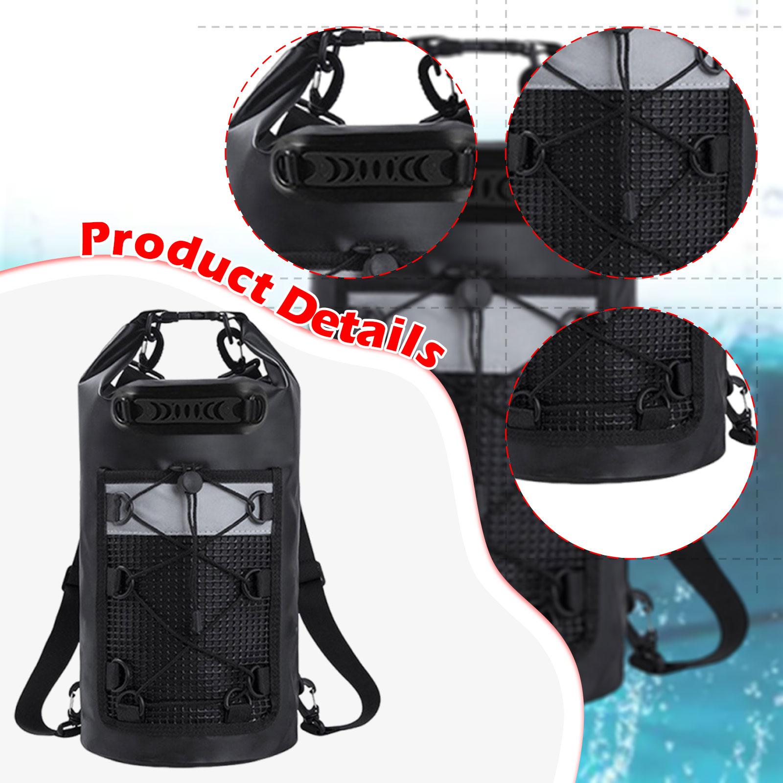 harayaa Dry Bag Comfortable Sturdy Keeps Gear Dry Large Capacity Lightweight Storage Bag Black