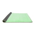 thumbnail image 2 of Ahgly Company Indoor Round Solid Emerald Green Modern Area Rugs, 8' Round, 2 of 4
