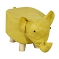 thumbnail image 2 of DOLITY Small Elephant Stool Doorstep Shoe Changing Stool for Hallway Patio Bathroom Yellow, 2 of 9