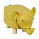 thumbnail image 2 of Taburete pequeño con forma de elefante, taburete bajo, moderno y cómodo, sofá para niños, reposapiés suave. Amarillo, 2 of 9