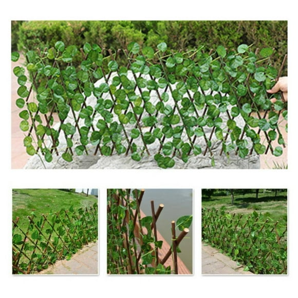 Choosebetter Fence Privacy Screen,Faux Ivy Stretchable Privacy Fence Screen for Balcony Patio