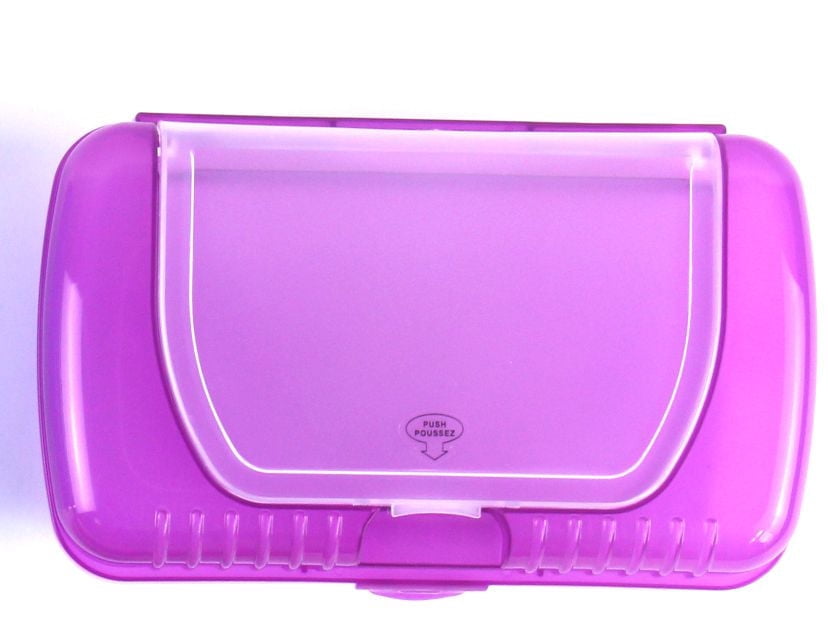 DOUBLE LAYER PLASTIC BOX PURPLE