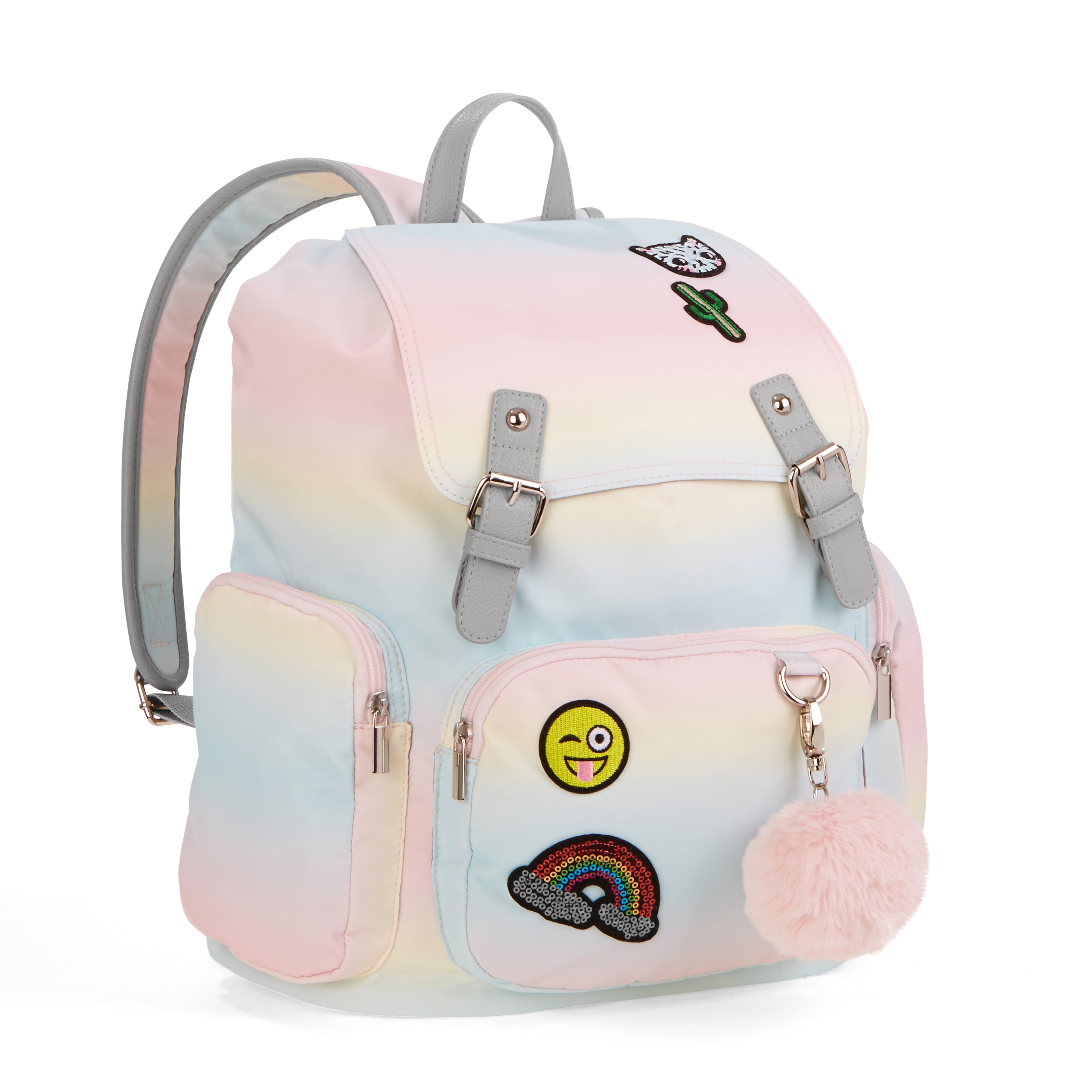 Pastel Ombre Patches Cargo Backpack