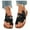 Black, variant on Up to 65% Off ABPWLY Summer Ladies Embroidered Flowers Slippers Sandals Casual Women's Shoes Flip-Flops Slippers