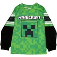 thumbnail image 4 of Minecraft Jolly Mobs SSS Creepeer Boys Athletic Long Sleeve and Sweatpants 2-Piece Set for Kids (Size 4-16), 4 of 7