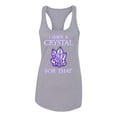 thumbnail image 2 of Wild Bobby, I Have Crystals For That Healing Stones Gemstone Chakra, Inspirational/Christian, Women Racerback Tank Top, Heather Grey, Medium, 2 of 4