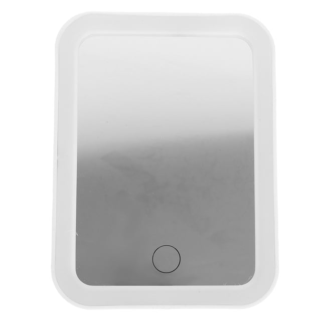 USHOBE Tabletop Vanity Mirror LED Light Mirror Gold-plated White 1Pack Women