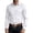 White, variant on SHTXOZHI Mens Dress Shirts Long Sleeve Collar Button Down Open Front Business Casual Shirts Solid Color Party Wedding Tops