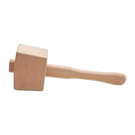 figatia Wooden Mallet Carpenters Mallet with Handle Premium Smooth Surface Solid Manual Ice Hammer for Work DIY Carpentry Making Tool
