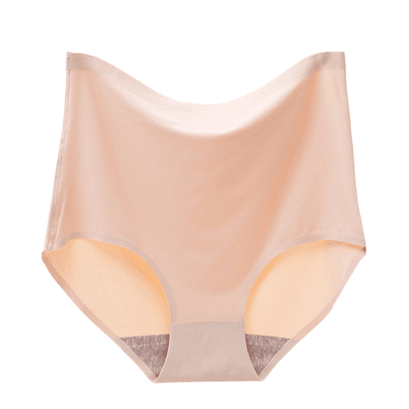 Fulorrnie Underwear for Women High Waisted Seamless No Show Breathable Panties Cute Elastic Waist Moisture Wicking Comfort Panty  Khaki  XL