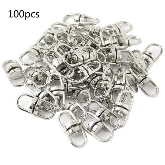 XISAOK Double Eye Swivel Hook for DIY Craft Jewelry Bracelet Necklace Supplies