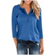 thumbnail image 1 of Ailaofu Summer Tops for Women 3/4 Length Sleeve Womens Trendy Clothes Woman Casual Basic Tees Shirts, 1 of 6