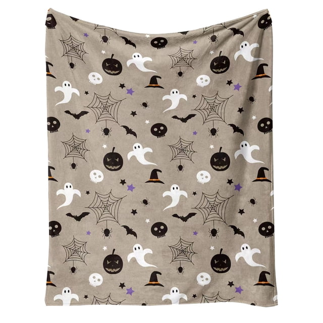Manta de Halloween Ba Sket Him Her S Pooky Manta de otoño de Halloween Gi Ft B Asket para niños, adultos, marido, aniversario, San Valentín, cumpleaños Gi Ft S