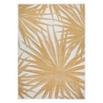 thumbnail image 2 of World Rug Gallery Tropical Leaves Nature Inspired Reversible Indoor/Outdoor Area Rug - Yellow 7'10"x10', 2 of 7