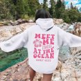 thumbnail image 6 of Towmus Women's Graphic Hoodies Oversized Fall Winter Fleece Letter Flower Print Sweatshirt Women's Casual Long Sleeve Pullover, 6 of 7
