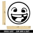 thumbnail image 2 of Smiling Face with Missing Tooth Dentist Teeth Rubber Stamp for Scrapbooking Crafting Stamping - Mini 1/2 Inch, 2 of 7