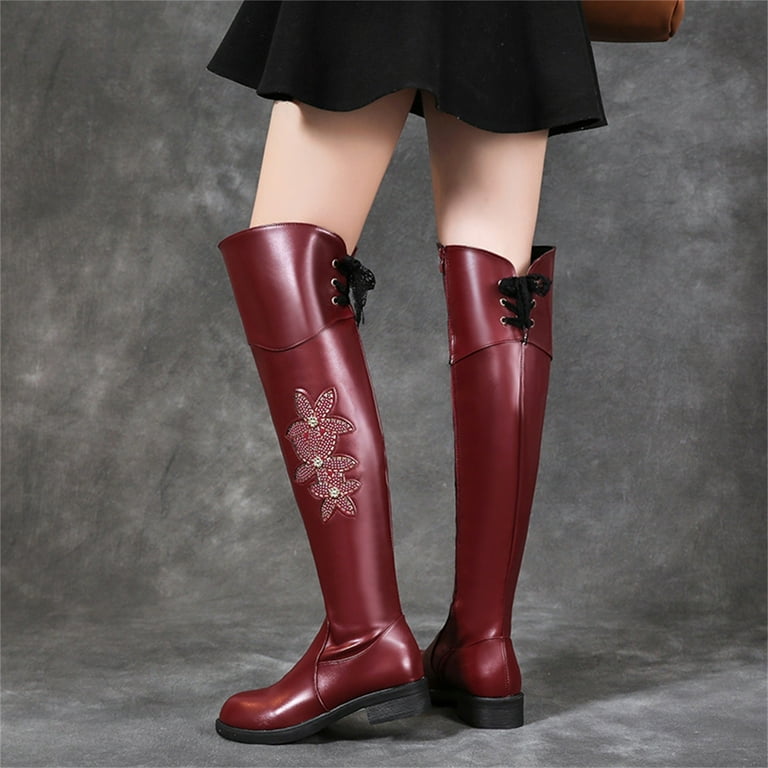HSMQHJWE Women S Boots Knee High Horseback Riding Boots For Women