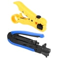 thumbnail image 3 of RRRR,2PCS Conectores coaxiales Pelacables coaxiales Alicates para prensar cables Valor excepcional Jadeshay A, 3 of 8