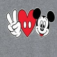 thumbnail image 3 of Disney - Peace Love Mickey - Women's Short Sleeve Graphic T-Shirt, 3 of 5