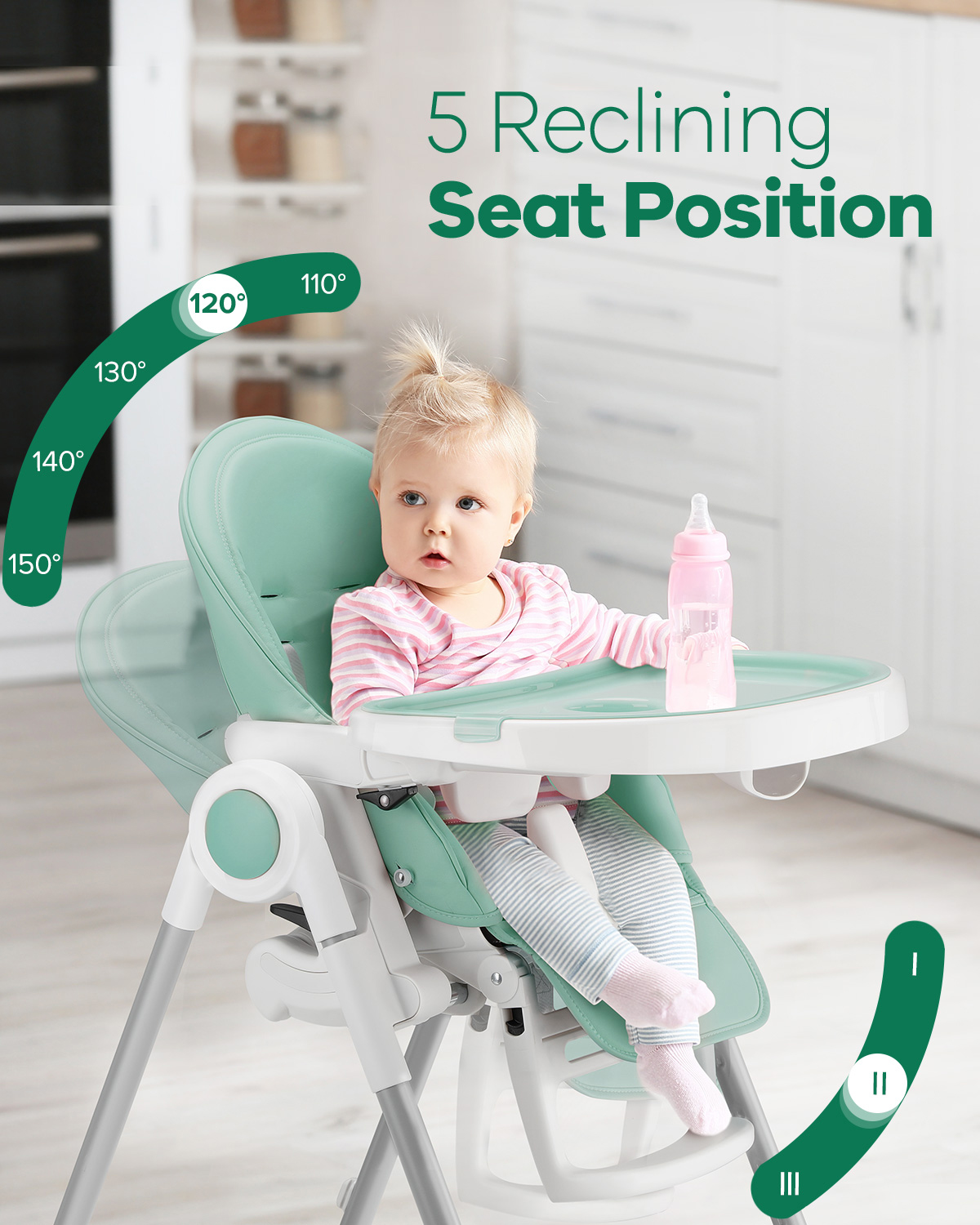 Portable Convertible High Chair Reclining Toddler Chairs