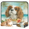 thumbnail image 2 of Qxltty Cavalier King Charles Spaniel Dog Cat litter Pads Pet Set of 2 Diaper Mats Center Anti-leakage Layer Absorbent Soft and Comfortable, 2 of 7