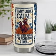 thumbnail image 5 of Chicken Tumbler 20oz Funny Chicken Coffee Tea Cup with Lid for Women Girl Lady Birthday Gift, 5 of 6