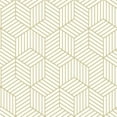 thumbnail image 3 of Striped Hexagon Peel and Stick Wallpaper, 3 of 48