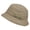 Gray, variant on Foldable Water Repellent Diamond-Quilted Rain Hat w/Decorative Chain & Adjustable Drawstring Bucket Hat