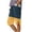 *2-Yellow, variant on VBVC Women's Gradient Cotton-Linen 5-inch inseam Pants,Summer Knee-Length Trousers For Women,Ladies Button Split Cropped Sweatpants with Pockets,Beige,S-2XL
