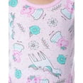 thumbnail image 4 of Peppa Pig Toddler Girls' Unicorn 4 Piece Long Sleeve Pajama Set Mix Match, 4 of 7