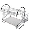 thumbnail image 2 of Dish Drying Rack, 2 Tier Dish Drainer Drying Rack for Kitchen, Sliver Large Capacity Kitchen Storage Stainless Steel Holder Dish Racks for Sinks, 2 of 6