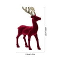 thumbnail image 3 of Christmas Decorations Indoor,Christmas Table Decorations Signs,Reindeer Tabletop Decorations,Christmas Deer Ornaments,Christmas American Snow Deer Pendant,Flocking Vibe Arrangement Decorations, 3 of 6