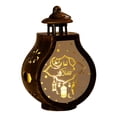 thumbnail image 4 of yuksok LED Ramadan Lantern Eid Mubarak Lantern Decorative Hanging Lantern for Festival Bronze, 4 of 9