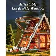 Rolife DIY Miniature House Kits, Tiny House Wooden Model Building Set for Adults, Birthday/Halloween for Parents Friends Gift (A-Frame Cabin)
